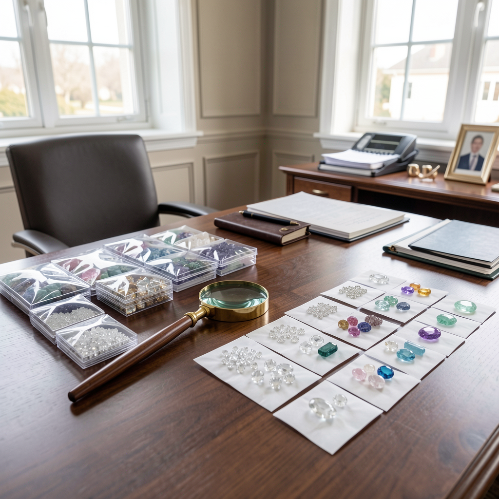 Wholesale gemstone desk