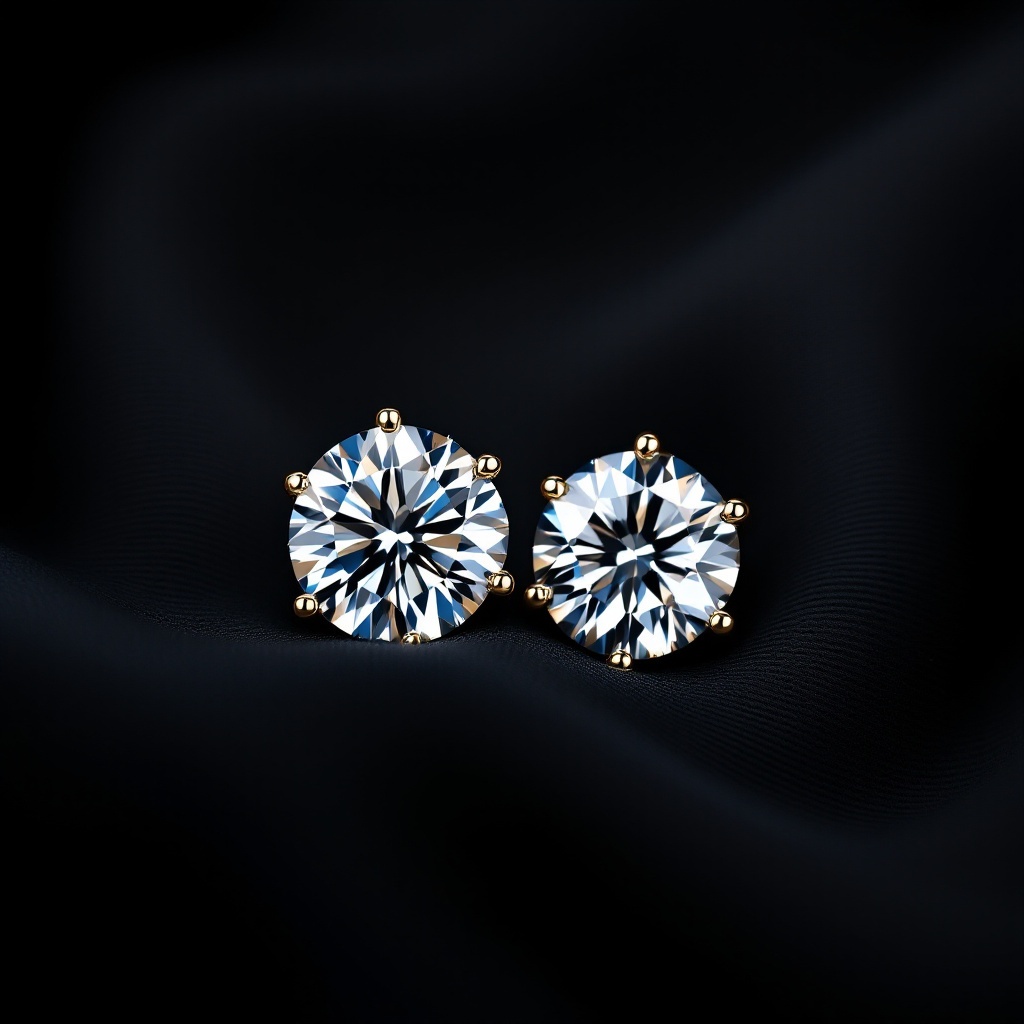 Lab Diamond Stud Earrings