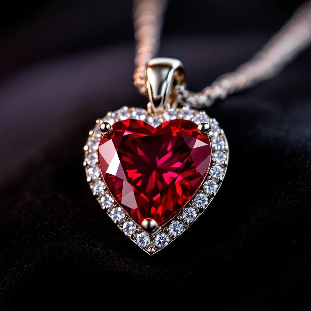 Ruby Pendant Necklace