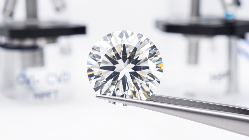 Lab created diamond with CVD HPHT equipment